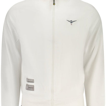 SEO. ACCADEMIA MILITARE Herren Sweatshirt – mit Taschen - Weiß Linkreich