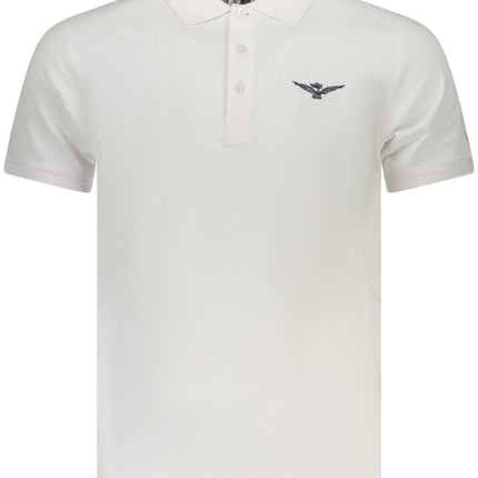 SEO. ACCADEMIA MILITARE Poloshirt Herren – Kurzarm - Polo aus 100% Baumwolle für Sommer - Weiß Linkreich