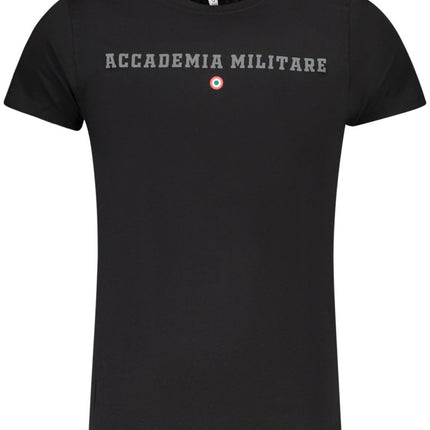 SEO. ACCADEMIA MILITARE T-Shirt Herren – Military Academy Kurzarm Shirt in Blau - Schwarz Linkreich