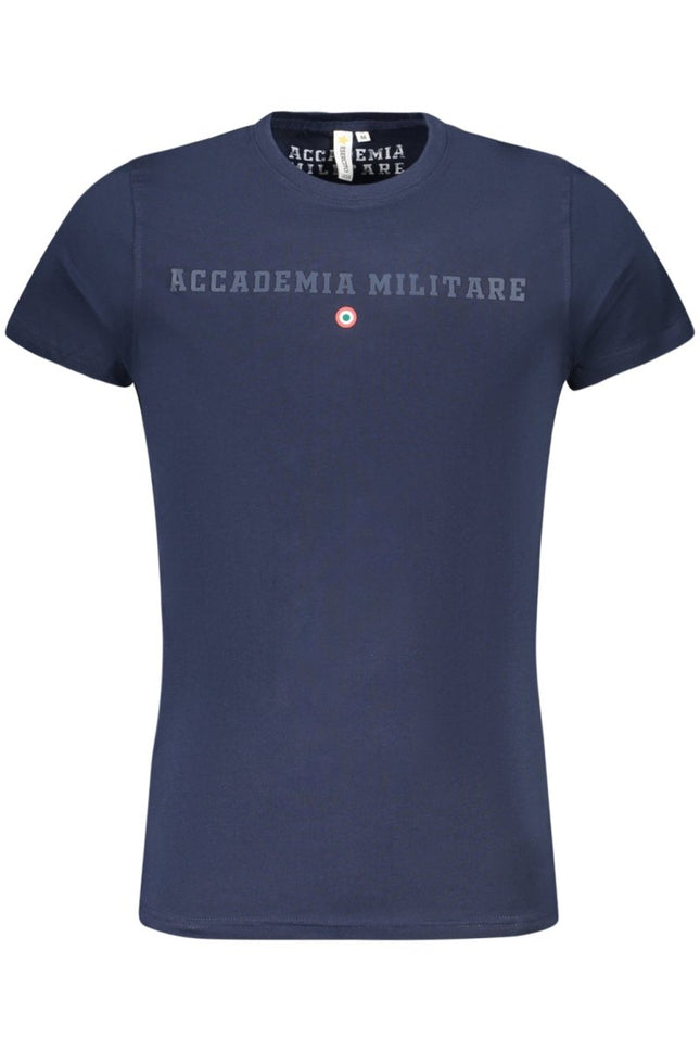 SEO. ACCADEMIA MILITARE T-Shirt Herren – Military Academy Kurzarm Shirt in Blau - Blau Linkreich