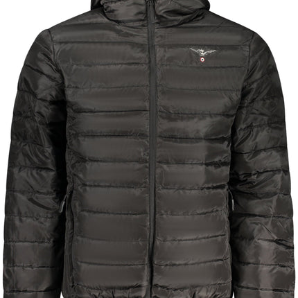 ACCADEMIA MILITARE Herrenjacke – Schwarze Militärakademie-Jacke mit Kapuze