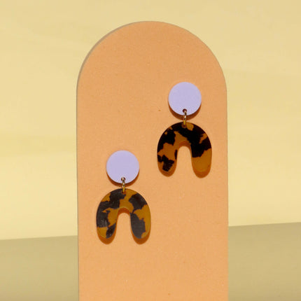 Leo Flieder Arch Bogen Ohrringe