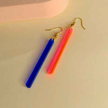 niemalsmehrohne x Kunstmuseum Basel Edition - neon lights Nr. 4 - Ohrringe