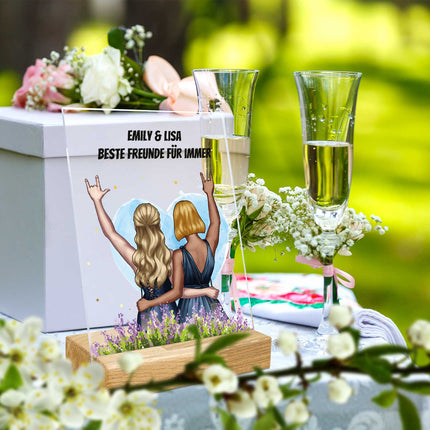 SEO. Acrylglas mit Konfiguration - Beste Freundin - Linkreich
