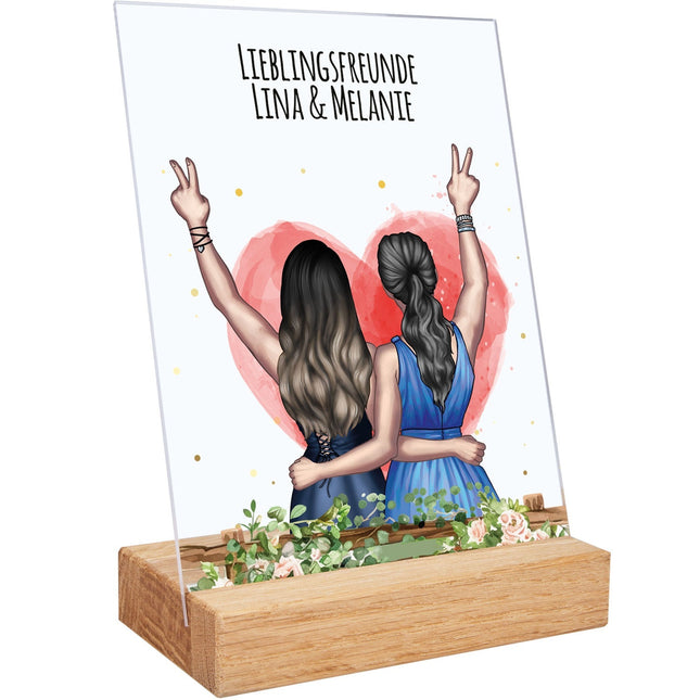 SEO. Acrylglas mit Konfiguration - Beste Freundin - Linkreich
