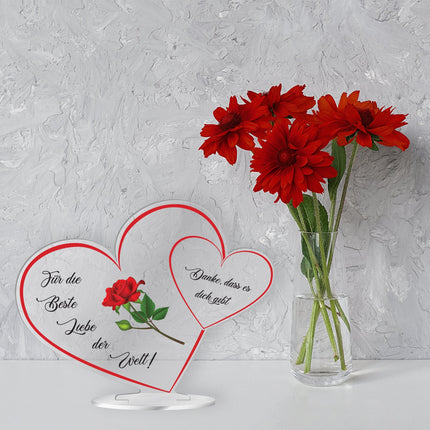 SEO. Acrylherz für die Besten - Beste Liebe der Welt Linkreich
