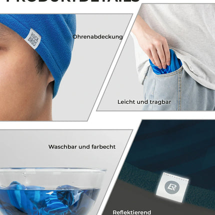 Wendbares Thermo-Mütze (2-in-1) Wintermütze mit Ohrenschutz