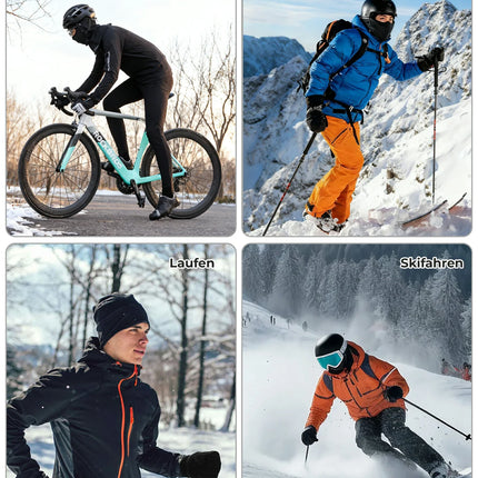 Wendbares Thermo-Mütze (2-in-1) Wintermütze mit Ohrenschutz