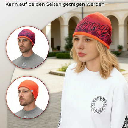 Wendbares Thermo-Mütze (2-in-1) Wintermütze mit Ohrenschutz