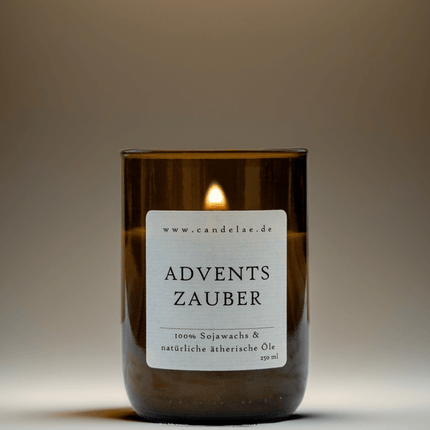 Adventszauber – Deine natürliche Duftkerze für stimmungsvolle Adventsabende (Kerze aus alter Weinflasche) kaufen bei Linkreich – Jetzt entdecken!