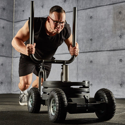 Pain Train - Patented Resistance Sled on wheels