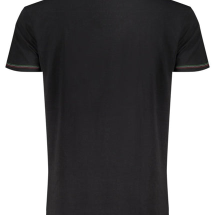 SEO. AERONAUTICA MILITARE Air Force T-Shirt Herren – Outdoor - Blaues Basic mit Logo - Druck - Braun Linkreich