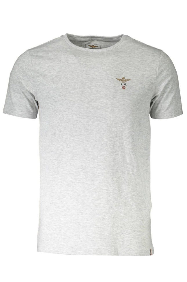SEO. Aeronautica Militare Outdoor-T-Shirt Herren – Graues Funktionsshirt für Herbst/Winter - Grau Linkreich