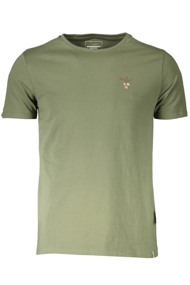 SEO. Aeronautica Militare Outdoor-T-Shirt Herren – Grünes Funktionsshirt für Herbst/Winter - Grün Linkreich