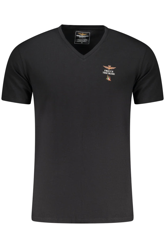 Aeronautica Militare T-Shirt Herren – Schwarzes Outfit-Shirt mit Logo-Aufdruck