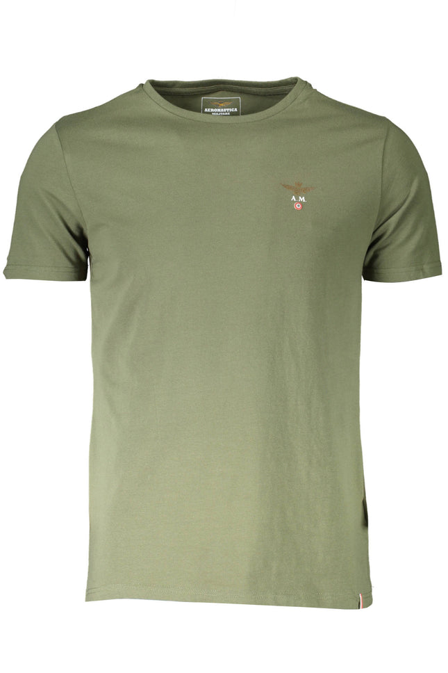 Aeronautica Militare Outdoor-T-Shirt Herren – Grünes Funktionsshirt für Herbst/Winter