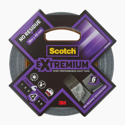 Scotch® Extremium™ No Residue Hochleistungs-Gewebeklebeband, 18,2 m x 48 mm, 1 Rolle/Pake | Packung (1 Rolle)