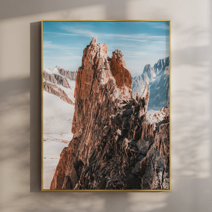 Aiguille d'Entrèves Print – Chamonix Alpine Wall Art for Modern Decor