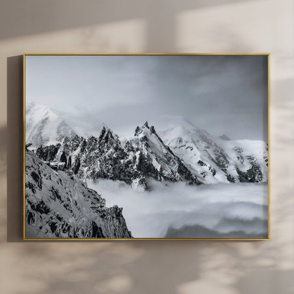 Aiguille du Midi Art Print – Mont Blanc Wall Art, Chamonix Photography