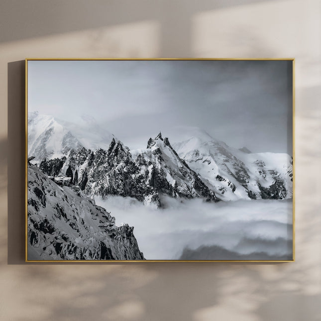 Aiguille du Midi Art Print – Mont Blanc Wall Art, Chamonix Photography