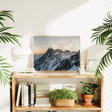 Aiguille du Midi Mountain Print - Chamonix Wall Art