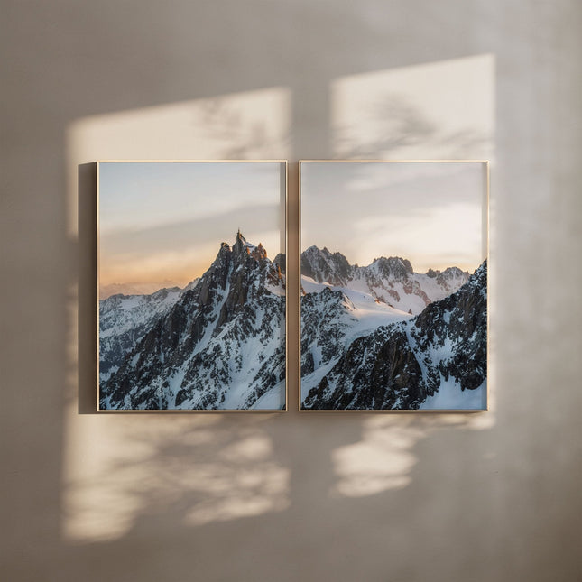 Aiguille du Midi Sunrise Wall Art – Chamonix Mountain Landscape Prints