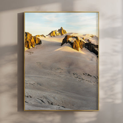 Aiguille du Midi Sunrise Print – Vallée Blanche Alpine Photography Art