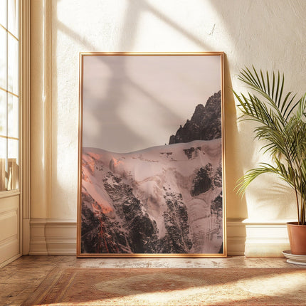 Aiguille du Midi Sunset Triptych – Stunning Alpine Wall Art Prints