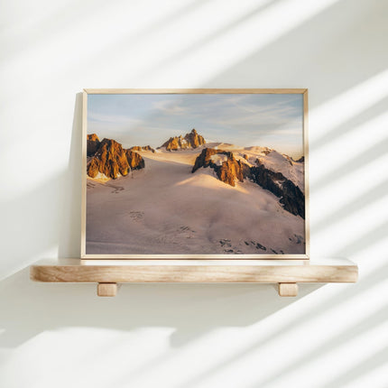 Aiguille du Midi Sunset Wall Art Print - Chamonix Landscape