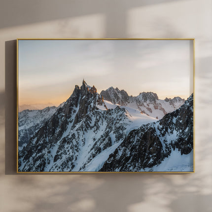 Aiguille du Midi Mountain Print - Chamonix Wall Art