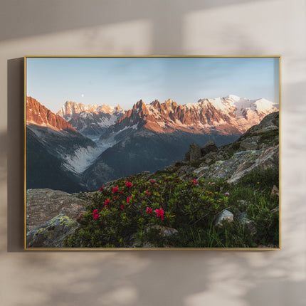 Mont Blanc Massif Wall Art Print - Chamonix Print