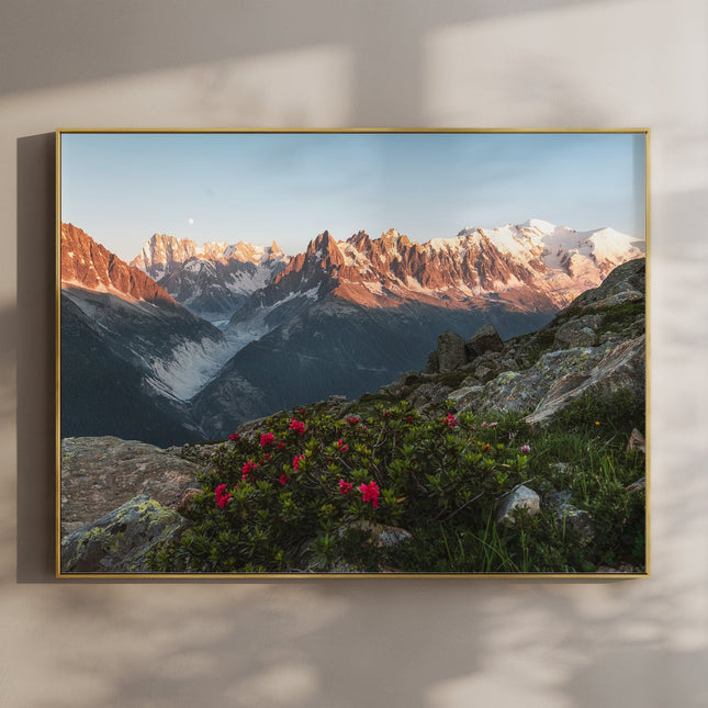 Mont Blanc Massif Wall Art Print - Chamonix Print