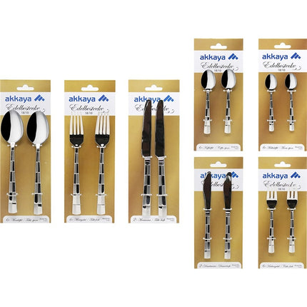 Akkaya 89teiliges Besteck Set 89 Parca Catal Kasik Takimi Y021