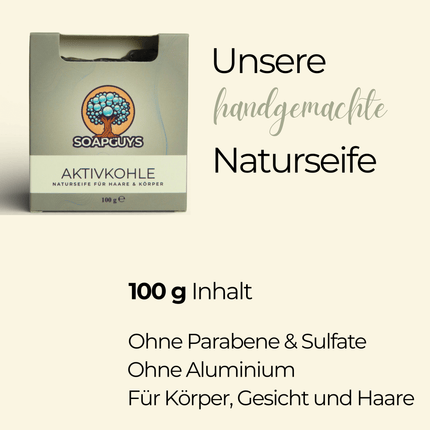 Aktivkohle Naturseife