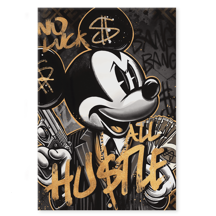 All Hustle Mickey - Leinwandbild Pop Art / Motivation (Canvas) kaufen bei Linkreich – Jetzt entdecken!