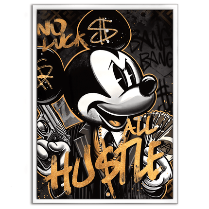 All Hustle Mickey - Leinwandbild Pop Art / Motivation (Canvas) kaufen bei Linkreich – Jetzt entdecken!