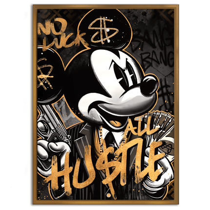 All Hustle Mickey - Leinwandbild Pop Art / Motivation (Canvas) kaufen bei Linkreich – Jetzt entdecken!