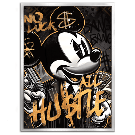 All Hustle Mickey - Leinwandbild Pop Art / Motivation (Canvas) kaufen bei Linkreich – Jetzt entdecken!