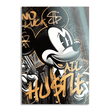 All Hustle Mickey - Leinwandbild Pop Art / Motivation (Canvas) kaufen bei Linkreich – Jetzt entdecken!
