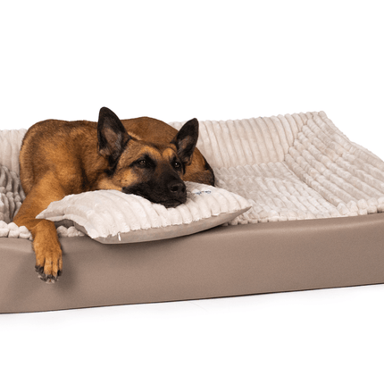 SEO. All - In Relax Bundle | KUDDE Hundebett + Einlage & Kissen - moon Linkreich
