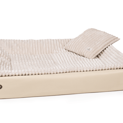SEO. All - In Relax Bundle | KUDDE Hundebett + Einlage & Kissen - sahara Linkreich