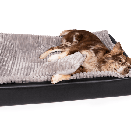SEO. All - In Relax Bundle | KUDDE Hundebett + Einlage & Kissen - schwarz Linkreich