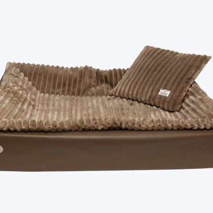 SEO. All - In Relax Bundle | KUDDE Hundebett + Einlage & Kissen - chocolate Linkreich