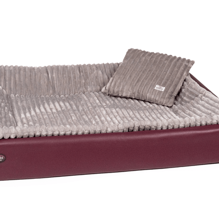 SEO. All - In Relax Bundle | KUDDE Hundebett + Einlage & Kissen - brombeer Linkreich