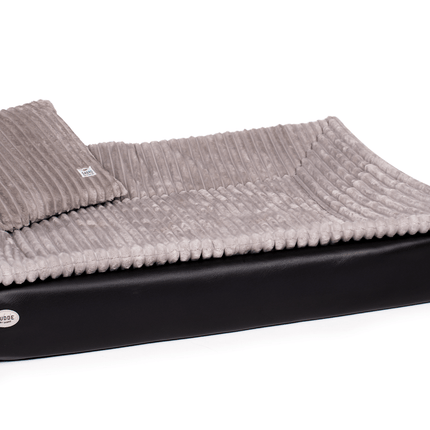 SEO. All - In Relax Bundle | KUDDE Hundebett + Einlage & Kissen - schwarz Linkreich