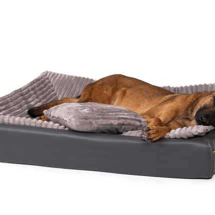 SEO. All - In Relax Bundle | KUDDE Hundebett + Einlage & Kissen - stone Linkreich