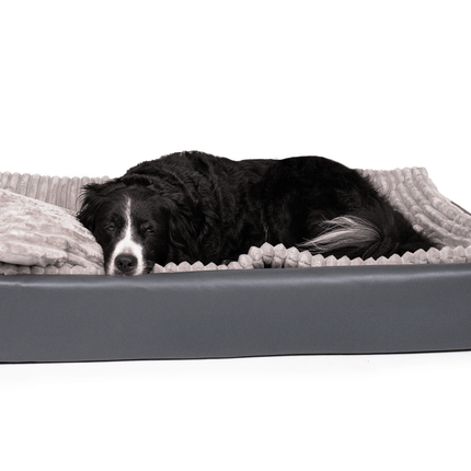 SEO. All - In Relax Bundle | KUDDE Hundebett + Einlage & Kissen - stone Linkreich