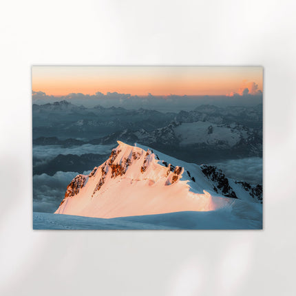 Monte Bianco di Courmayeur Sunrise - Mountain Wall Art