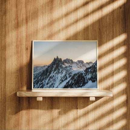 Aiguille du Midi Mountain Print - Chamonix Wall Art