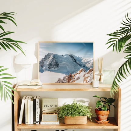 Cosmiques Arête and Mont Blanc Massif Wall Art – Chamonix Print
